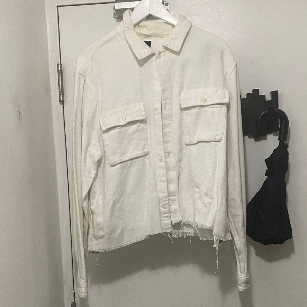 GAP Women's Cream Denim Jacket